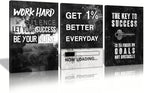 KAWAHONE Motivational Success Canvas Wall Art by KAWAHONE