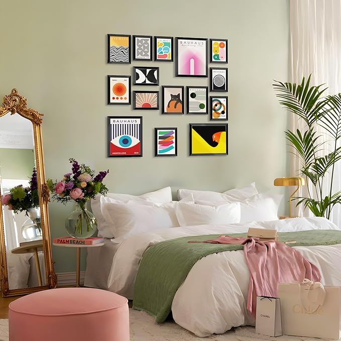 LANCHI95 15 PCS Boho Wall Decor– Mid Century Modern Wall Art Boho Posters - Image 6