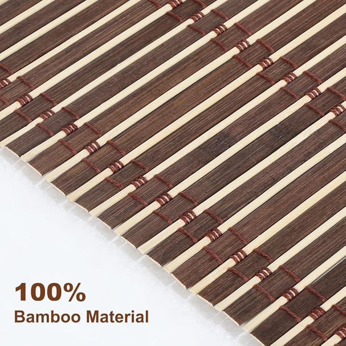 LUCKUP Cordless Roman Shades, Roll Up Bamboo Blinds - Image 3