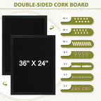 Double-Sided Black Cork Board - Image 3