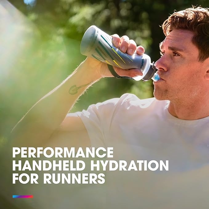 HydraPak SkyFlask Speed - Collapsible Handheld Running Water Bottle (350ml, 500ml, 500ml Insulated) - Adjustable Strap, Lightweight, Spill-Proof Cap