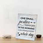 Inspirational Farmhouse Canvas Print Wall Art Decor One Small Positive Thought - Image 6