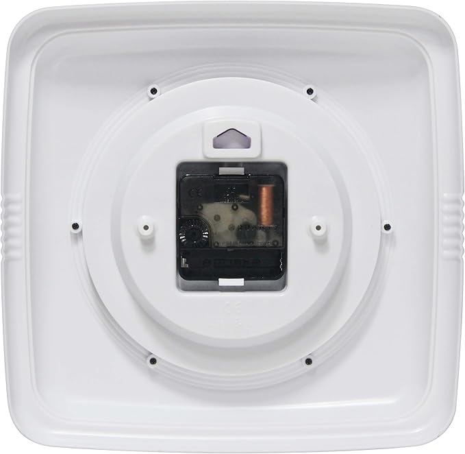 Infinity Instruments Retro Wall Clock – 9-Inch Square Silent Non-Ticking - Image 5