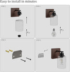 Battery Operated Wall Sconce Set of 2, Easy Install Dimmable Wireless Wall Lamps - Image 7