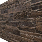 EverStone Cascade Faux Stone Panel, 48 5/8"W x 24 3/4"H x 1 1/4"D, Willow Peak - Image 7