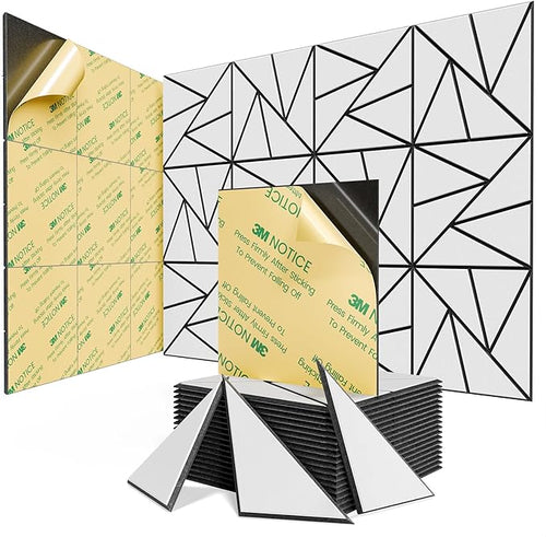 22 pack Acoustic Panels With Self-Adhesive, Sound Panels High Density, by ROOME