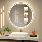 BEAUTYPEAK 28x28 LED Round Bathroom Mirror - Image 8