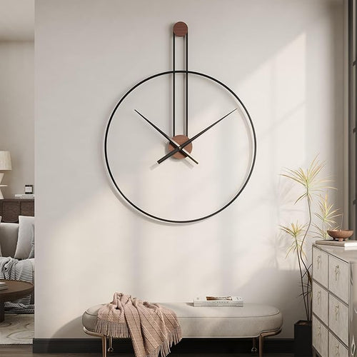 36 Inch Wall Clock Extra Large Minimalist Metal Clock by Cuspin