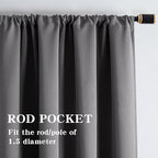 IGEMAEVE Blackout Curtains for Bedroom 1 Panel, Custom Curtains Thermal - Image 2
