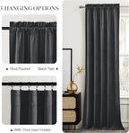 NICETOWN Grey Velvet Curtains 144 inches Long - Image 5