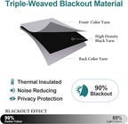 ChrisDowa Blackout Curtains 120 Inches Long 2 Panels Set - Image 4