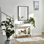 AAZZKANG Black Mirrors for Wall Rectangle Metal Framed Mirror Large 20"x16" - Image 7