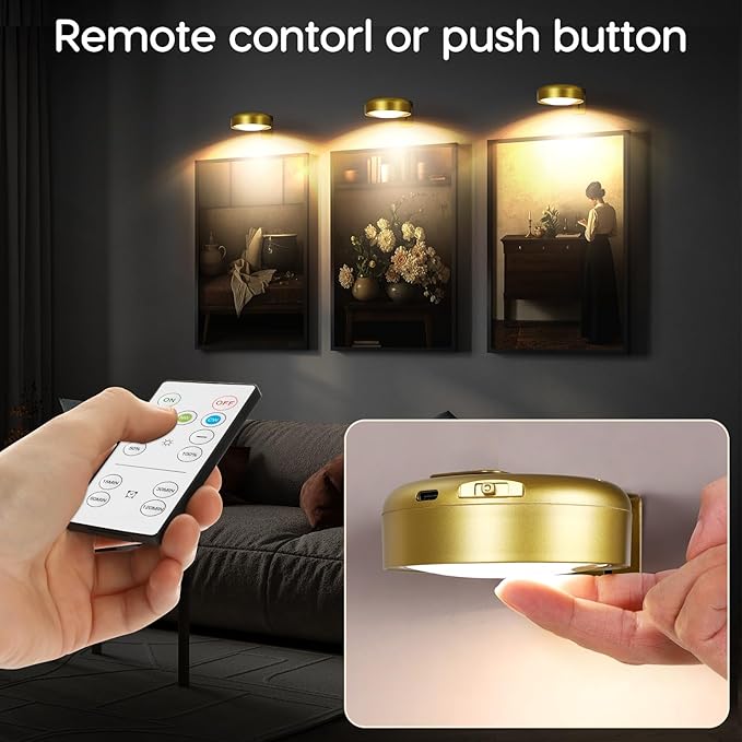 6Pack-Recharge Battery Wall Picture Light - Image 6