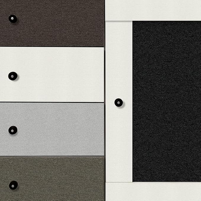 Black Peel and Stick Wallpaper Slight Velvety Feeling Woven Fabric Grasscloth - Image 5