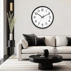 HZDHCLH Wall Clock Black, Silent Wall Clocks Battery Operated 10 Inch Modern - Image 8