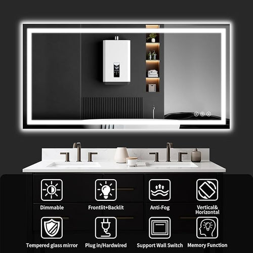 30"x48" LED Bathroom Mirror - Image 2