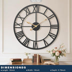 Pytha Sight Wall Clock Large for Living Room Decor, 18 Inch Decorative Silent - Image 2