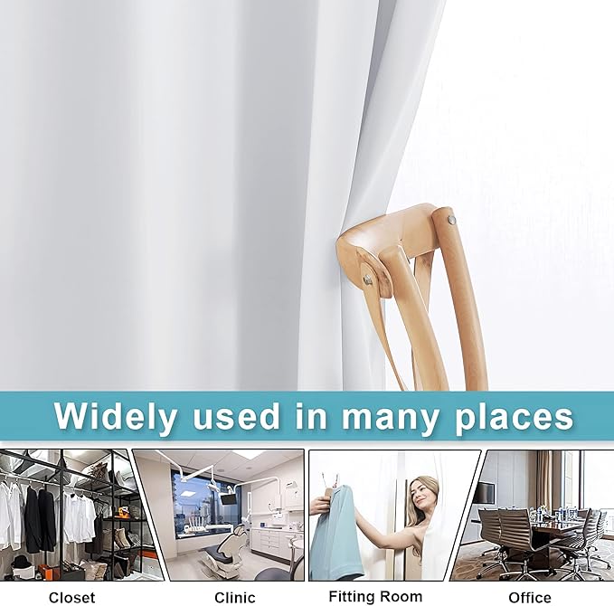 RYB HOME Extra Wide Curtains for Divider for Room Separation Soundproof - Image 3