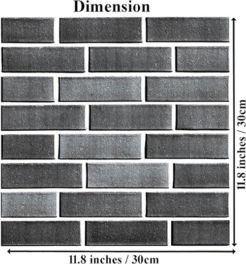 3D Wall Panels Peel and Stick, 3D Brick Wallpaper Peel and Stick, 10 Pack - Image 2