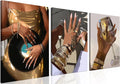 Black Girl Wall Art Set of 3 by YFvrPtYourFavoritePainting
