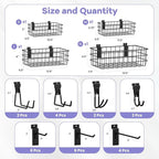 SMARTSTANDARD 30PCS Slatwall Accessories, Includes 4PCS Wall Baskets and 26PCS - Image 5