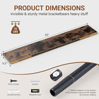 Heimlove 55 Inch Long Floating Shelves - Image 3