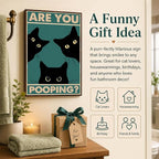 Funny Black Cat Wall Art - Image 8