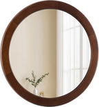 CULER Round Wood Mirror 24 Inch, Circle Mirror by Culer
