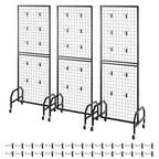 VEVOR 3 Packs Grid Wall Panels, 1.9 x 5.4 ft Wire Grid Panels Display Rack - Image 9