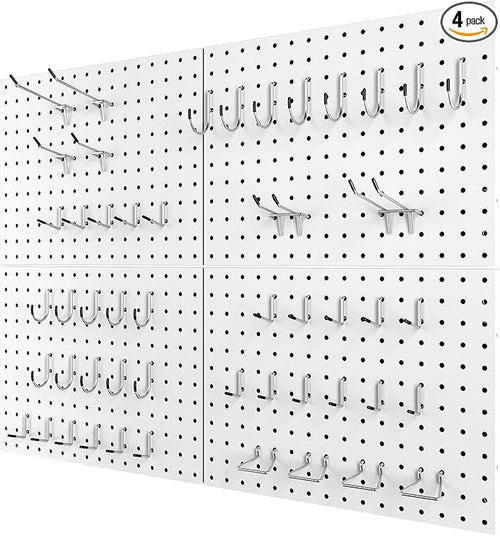 4 Pack Metal Pegboard Panels by Unknown