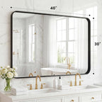 OLIXIS Bathroom Mirror for Over Sink, 30x40 Inch Wall Rectangle Mirror - Image 2