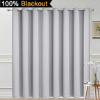 Yakamok 100% Blackout Extra Wide Thermal Insulated Curtains, Total Shade Patio - Image 2