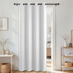 Joydeco Blackout Door Curtain for Doorway Privacy 108 Inches Long, Grommet by JOYDECO