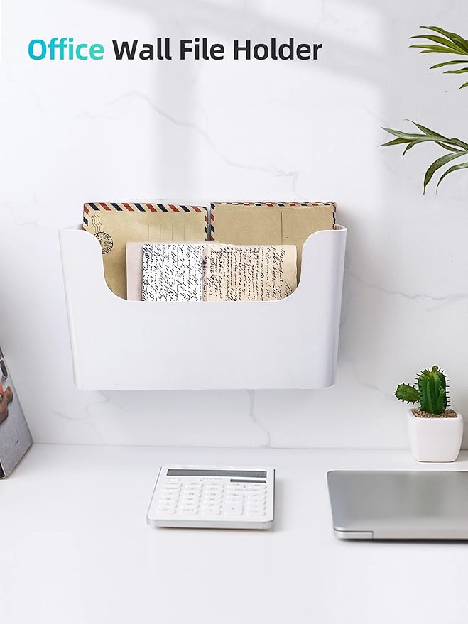 Wall Mount File Organizer Holder Hanging File Organizer Door Office Mail - Image 7