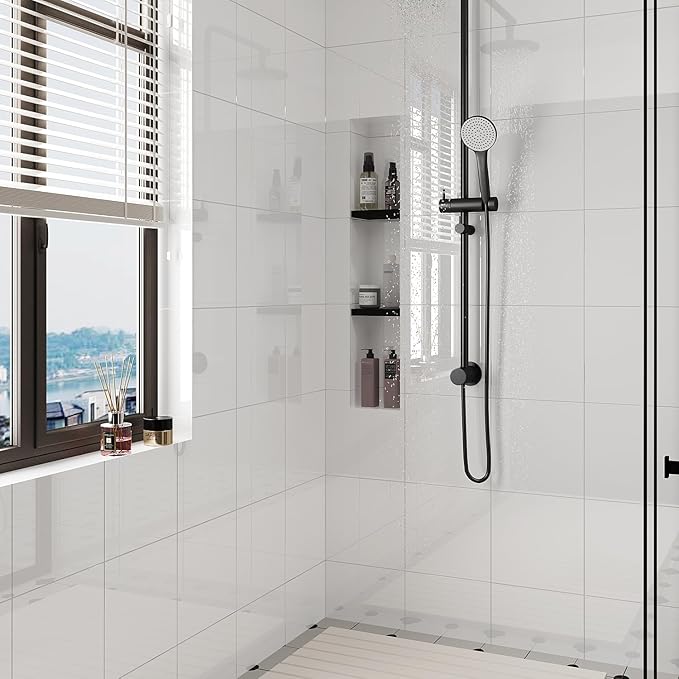 10pcs Peel and Stick Tile Shower Waterproof Marble Tiles Wall Panels, - Image 8