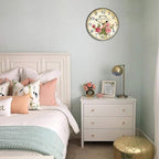 Home Clock 14 Inch Silent Non-Ticking Quartz Movement Wooden Wall Clock Round - Image 7