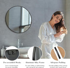 Sweetcrispy 24 Inch Round Wall Mirror - Image 5
