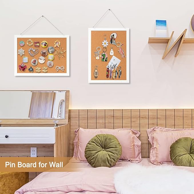 2-Pack Double-Sided Cork Board, Picture Display Vision Board Kit Corkboards - Image 6