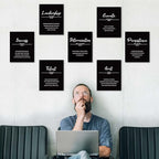 Outus 9 Pieces Inspirational Phrases Posters Wall Decor Motivational Sayings - Image 4