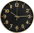 Wall Clock Modern Simple Quartz Decorative Clock Non-Ticking Silent Battery by BAKBRAND