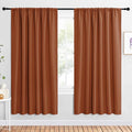NICETOWN 2 Panels Blackout Curtains, Rod Pocket Window Curtains Room Darkning by NICETOWN