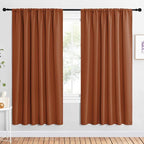 NICETOWN 2 Panels Blackout Curtains, Rod Pocket Window Curtains Room Darkning by NICETOWN