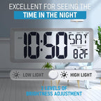 TXL Silver Large Digital Wall Clock - Image 5