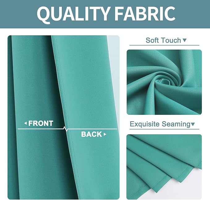 ChrisDowa Blackout Curtains 120 Inches Long - Image 3