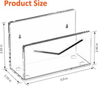 FUCDTEFC Acrylic Mail Holder, Mail Organizer Wall Mounted Clear File Letter - Image 2