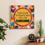 Inspirational Sunshine Wall Art Decor, Motivational Canvas Painting Pictures - Image 3