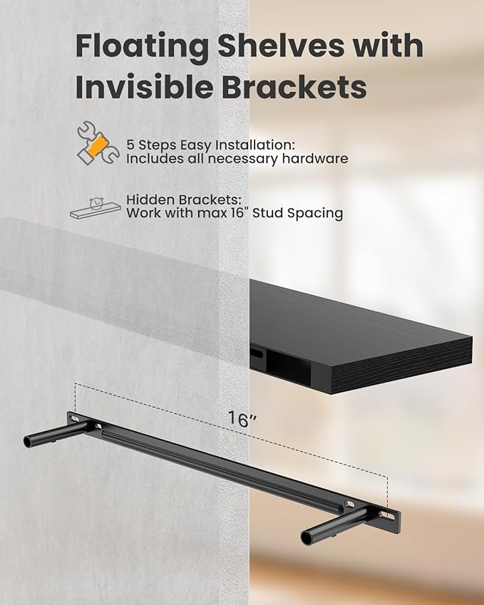 AMADA HOMEFURNISHING Floating Shelves - Image 8