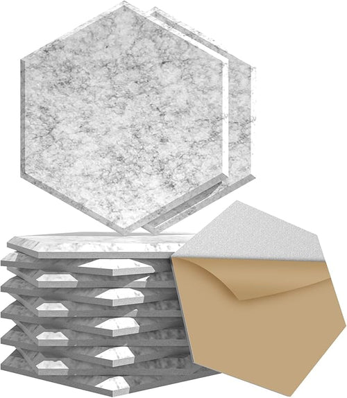 22 Pack Self-Adhesive Sound Proof Foam Panels by Temgcuam