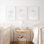 Joocrise Nursery Scripture Wall Art Set of 3 Nursery Bible Verse Wall Decor - Image 4