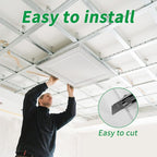 Art3d 12 Pack PVC Ceiling Tiles 24x24 Inches Waterproof Drop Ceiling Tiles/Wall - Image 8